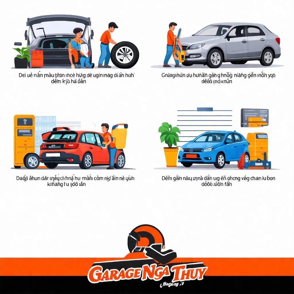 Các dịch vụ sửa chữa và bảo dưỡng xe hơi đa dạng tại Garage Nga Thúy 47 Cầu Bây Phúc Lợi